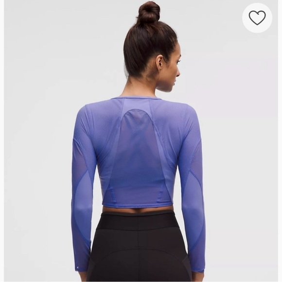 lululemon athletica Black Mesh Long Sleeve Top - Picture 3 of 4